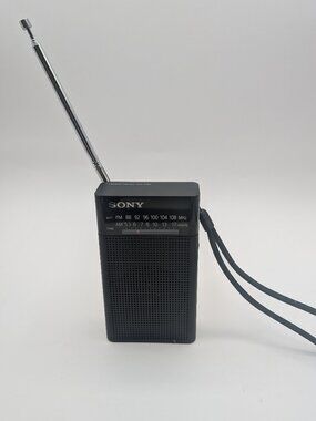 Sony ICF-P26 Portable Pocket FM/AM Radio Built-in Speaker Headphone Port